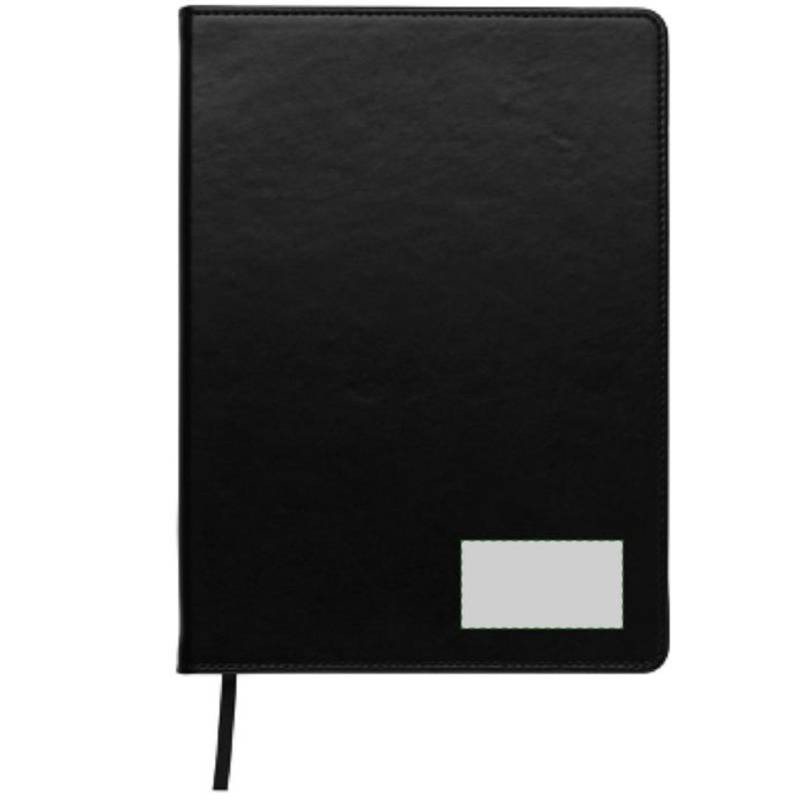 Blok A5, linkovaný, záložka, černá Blok A5, linkovaný, záložka, černá