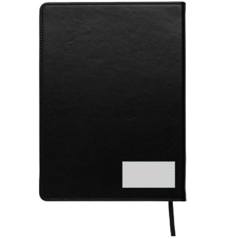 Blok A5, linkovaný, záložka, černá Blok A5, linkovaný, záložka, černá