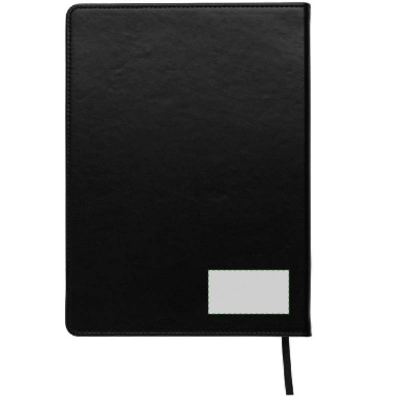 Blok A5, linkovaný, záložka, černá Blok A5, linkovaný, záložka, černá