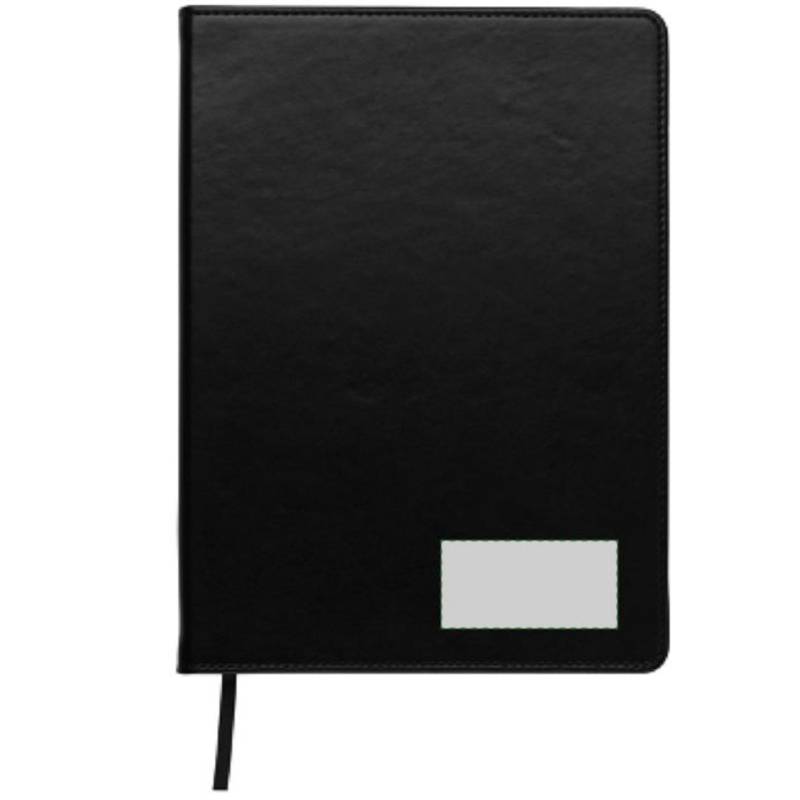 Blok A5, linkovaný, záložka, černá Blok A5, linkovaný, záložka, černá