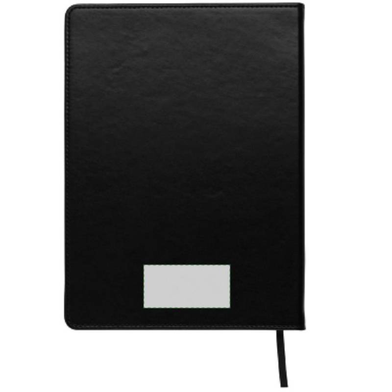 Blok A5, linkovaný, záložka, černá Blok A5, linkovaný, záložka, černá