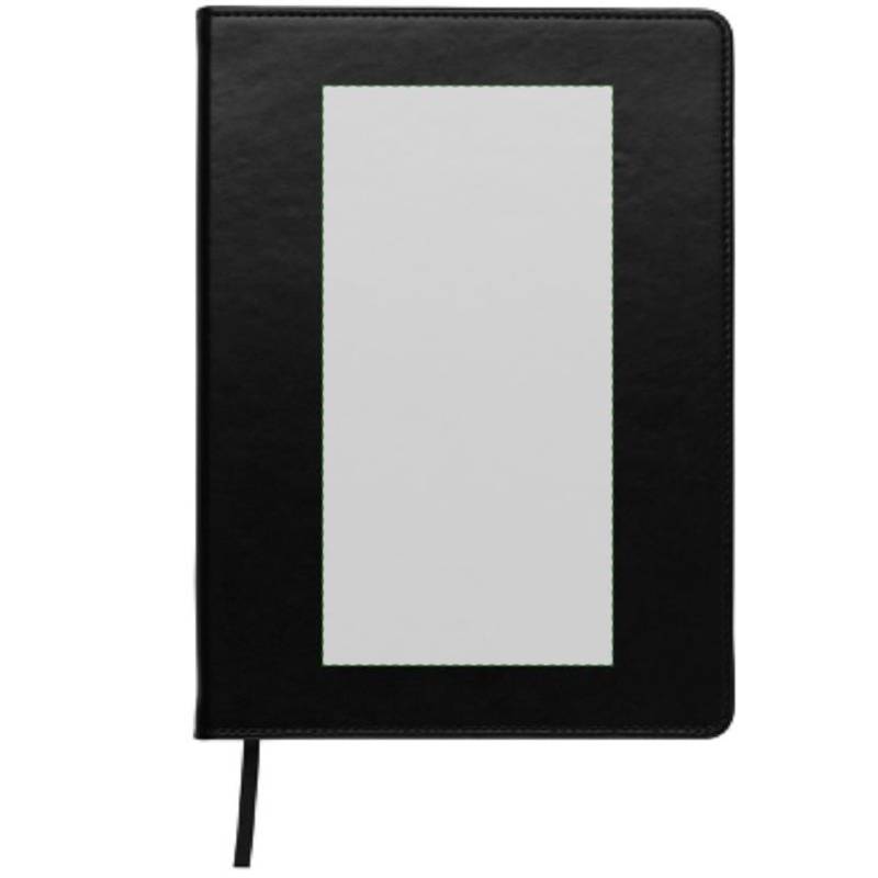 Blok A5, linkovaný, záložka, černá Blok A5, linkovaný, záložka, černá