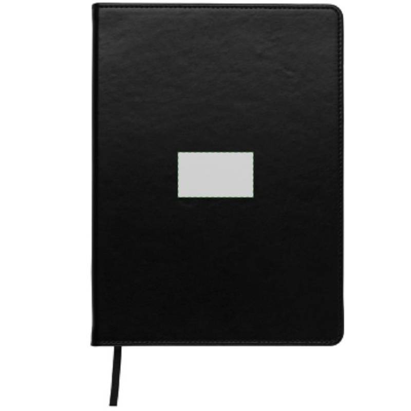 Blok A5, linkovaný, záložka, černá Blok A5, linkovaný, záložka, černá