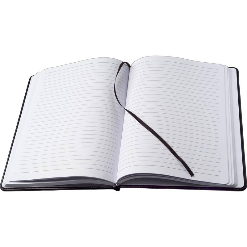 Blok A5, linkovaný, záložka, černá Blok A5, linkovaný, záložka, černá