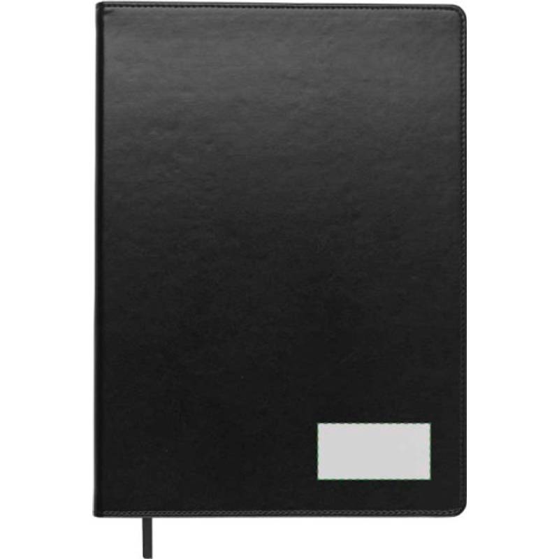 Blok A4, linkovaný, záložka, černá Blok A4, linkovaný, záložka, černá