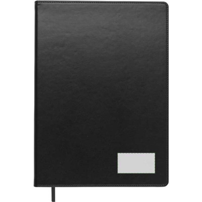 Blok A4, linkovaný, záložka, černá Blok A4, linkovaný, záložka, černá