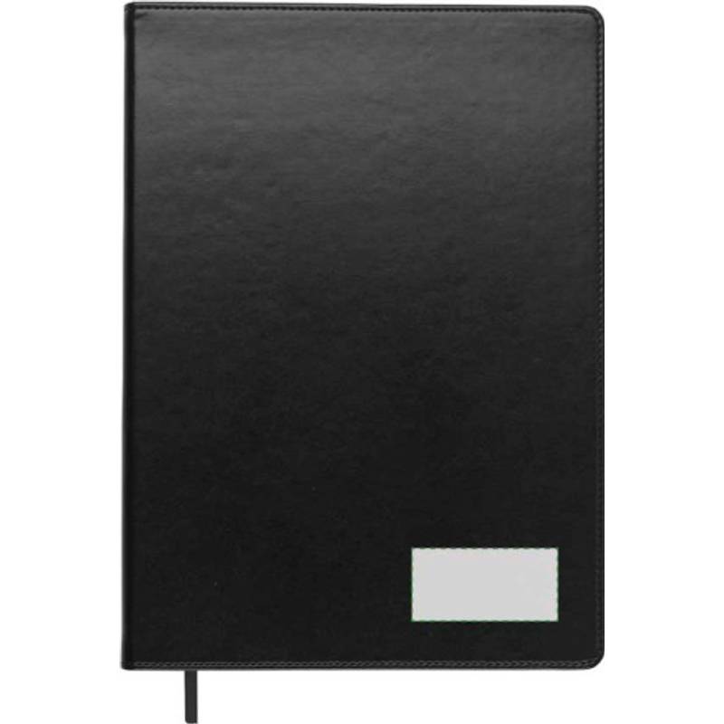 Blok A4, linkovaný, záložka, černá Blok A4, linkovaný, záložka, černá