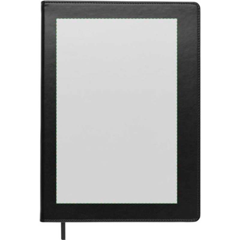 Blok A4, linkovaný, záložka, černá Blok A4, linkovaný, záložka, černá