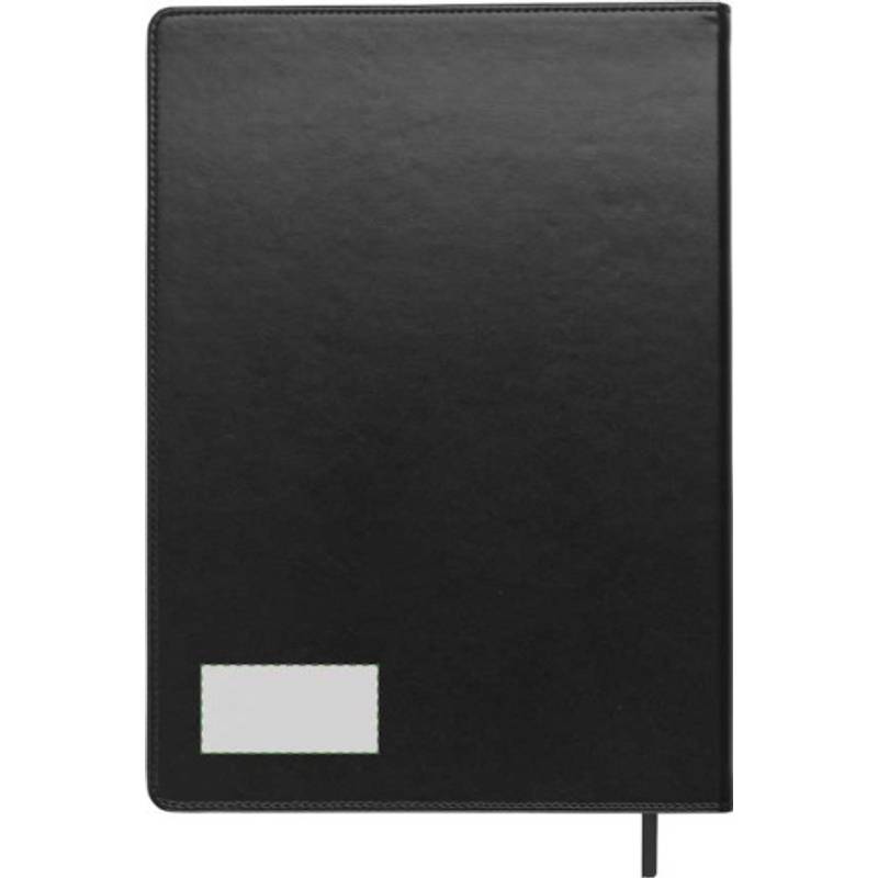 Blok A4, linkovaný, záložka, černá Blok A4, linkovaný, záložka, černá