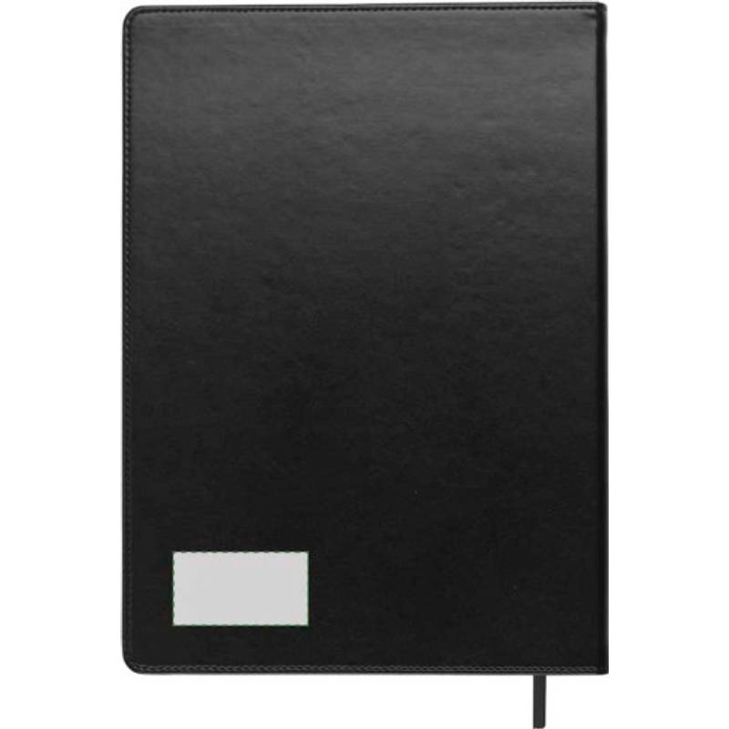 Blok A4, linkovaný, záložka, černá Blok A4, linkovaný, záložka, černá