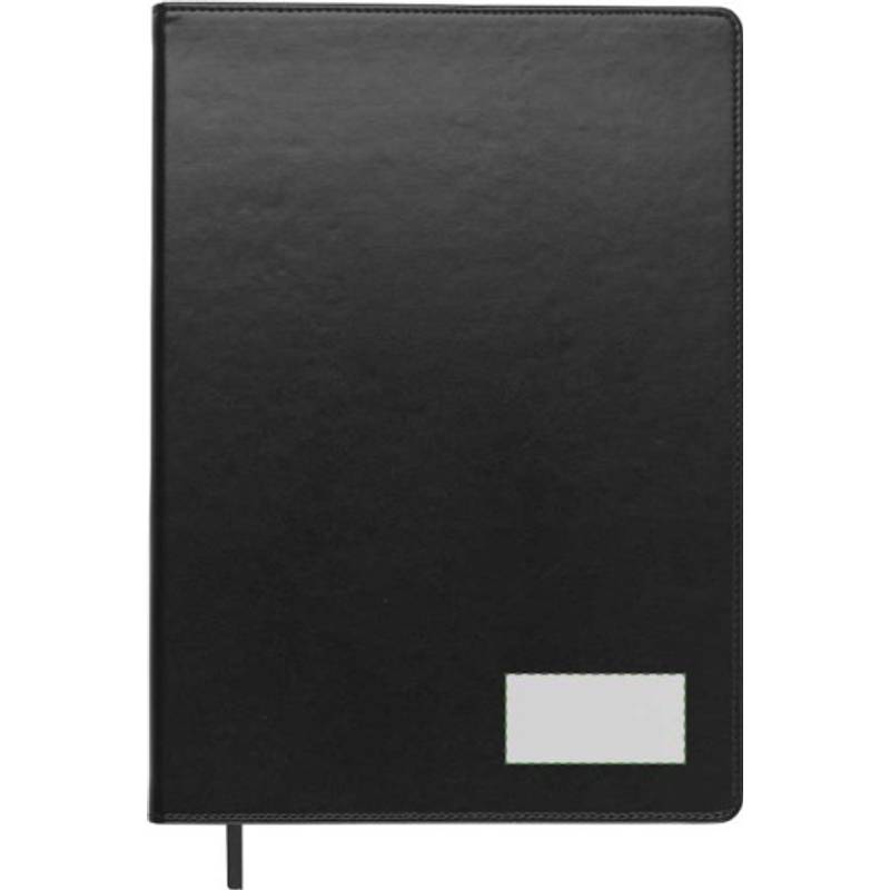 Blok A4, linkovaný, záložka, černá Blok A4, linkovaný, záložka, černá