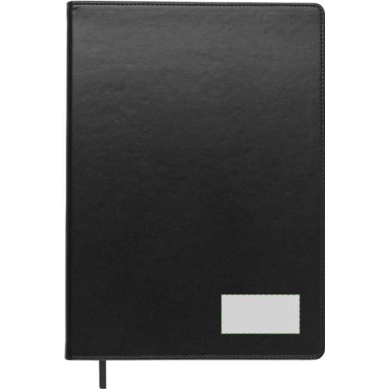 Blok A4, linkovaný, záložka, černá Blok A4, linkovaný, záložka, černá