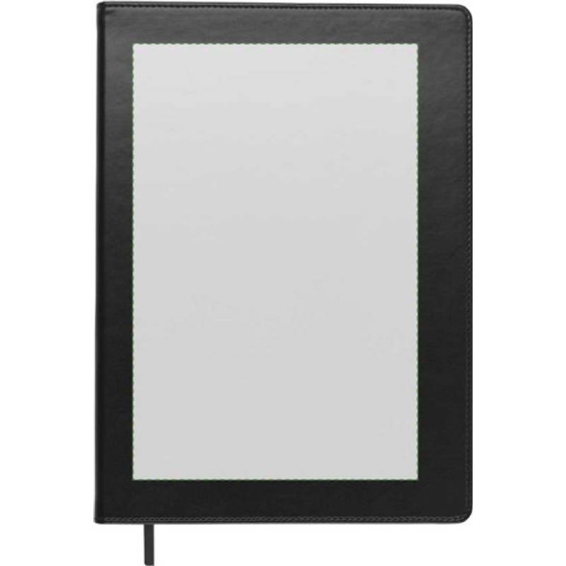 Blok A4, linkovaný, záložka, černá Blok A4, linkovaný, záložka, černá