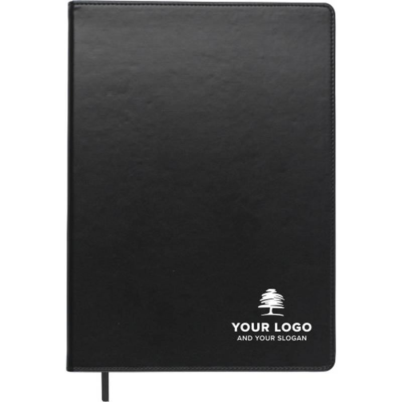 Blok A4, linkovaný, záložka, černá Blok A4, linkovaný, záložka, černá