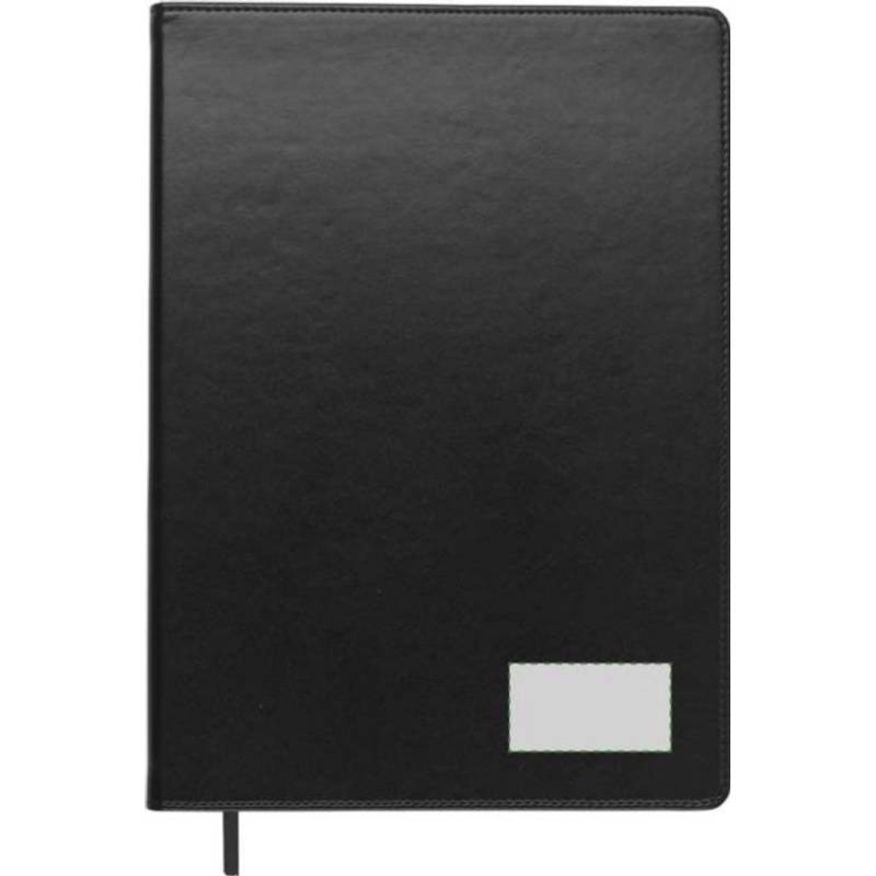 Blok A4, linkovaný, záložka, černá Blok A4, linkovaný, záložka, černá