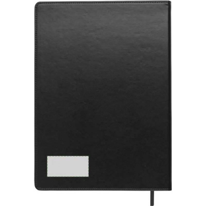 Blok A4, linkovaný, záložka, černá Blok A4, linkovaný, záložka, černá