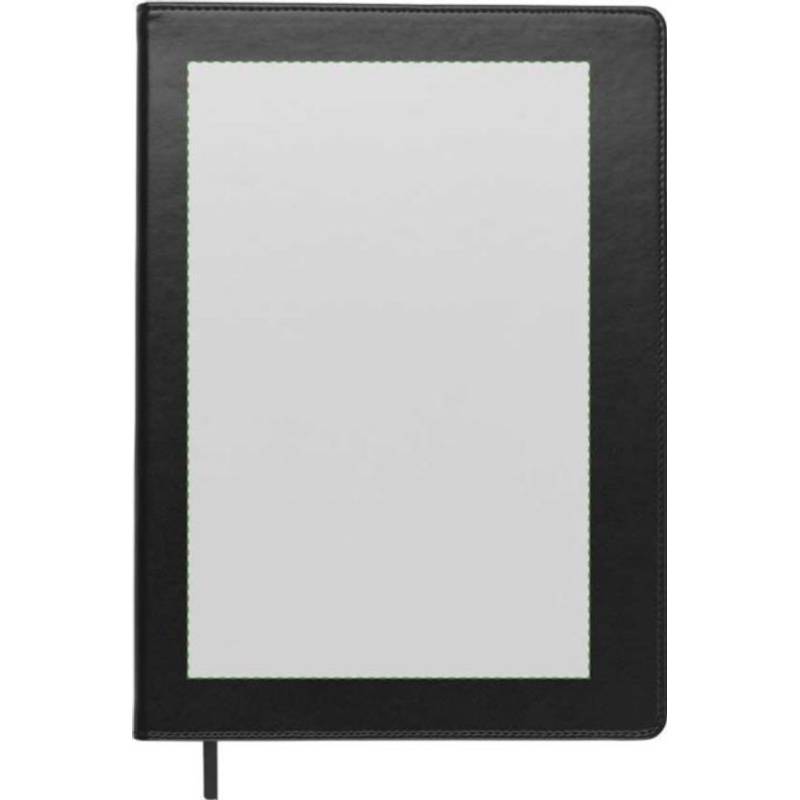 Blok A4, linkovaný, záložka, černá Blok A4, linkovaný, záložka, černá