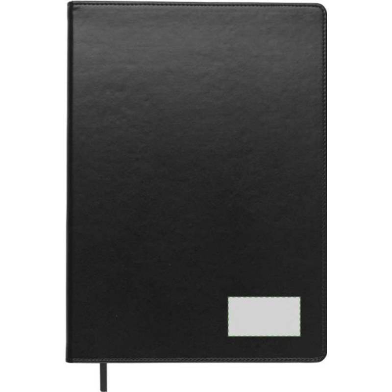 Blok A4, linkovaný, záložka, černá Blok A4, linkovaný, záložka, černá