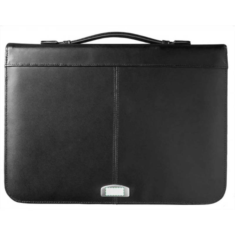 EMISAR konferenční desky A4, blok, kožená štípenka, černá EMISAR konferenční desky A4, blok, kožená štípenka, černá