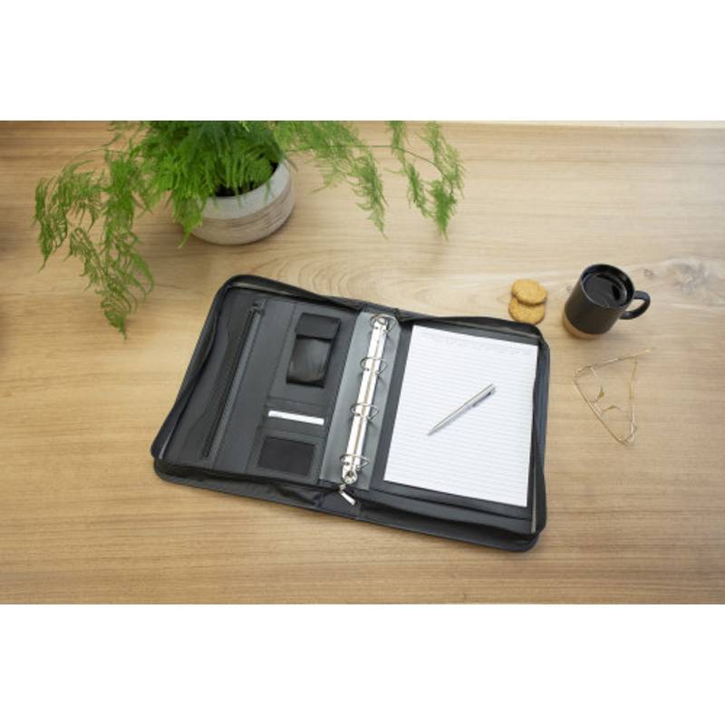 EMISAR konferenční desky A4, blok, kožená štípenka, černá EMISAR konferenční desky A4, blok, kožená štípenka, černá