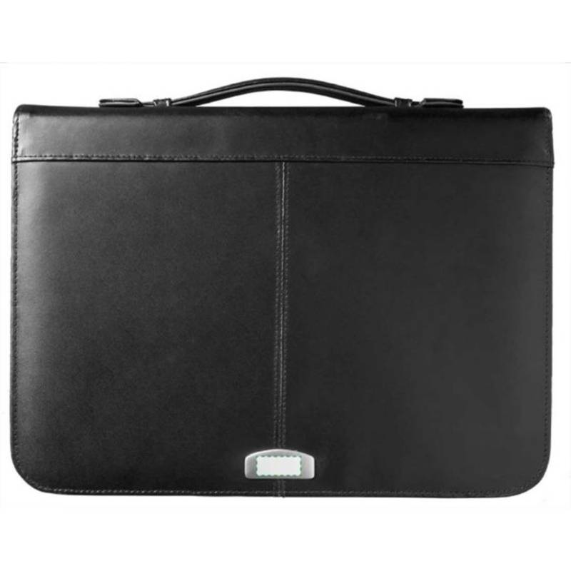 EMISAR konferenční desky A4, blok, kožená štípenka, černá EMISAR konferenční desky A4, blok, kožená štípenka, černá