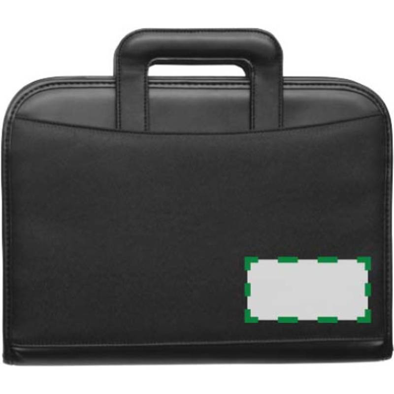 Konferenční desky A4 na zip, kalkulačka, blok, černá Konferenční desky A4 na zip, kalkulačka, blok, černá