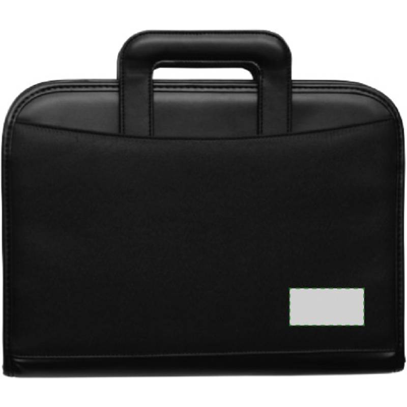 Konferenční desky A4 na zip, kalkulačka, blok, černá Konferenční desky A4 na zip, kalkulačka, blok, černá