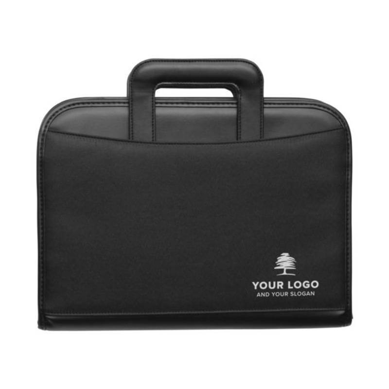 Konferenční desky A4 na zip, kalkulačka, blok, černá Konferenční desky A4 na zip, kalkulačka, blok, černá