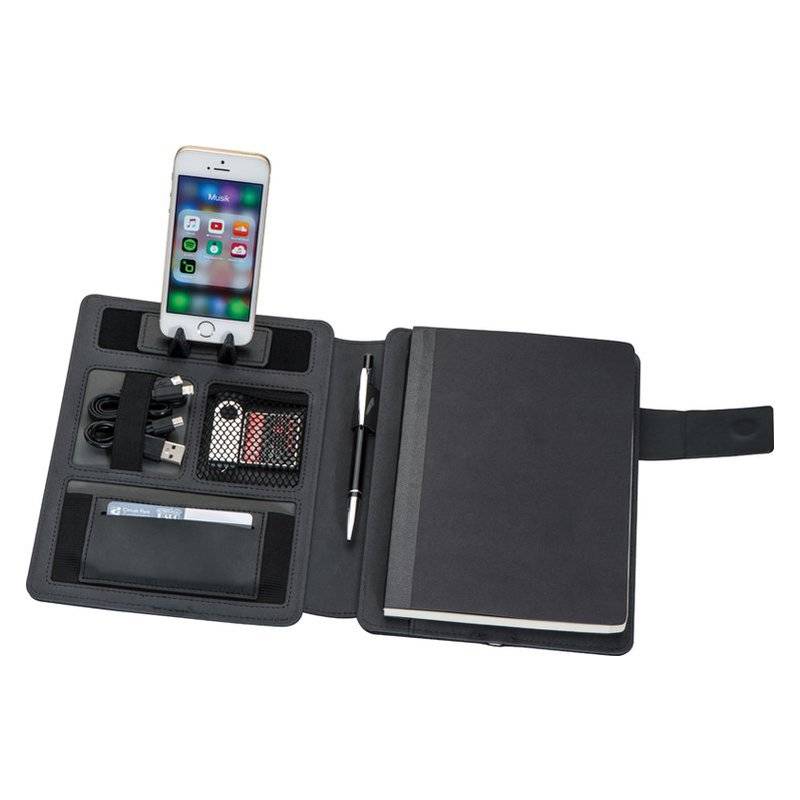 Poznámkový blok v konferenčných doskách so zabudovanou powerbankou 4000 mAh Poznámkový blok v konferenčných doskách so zabudovanou powerbankou 4000 mAh