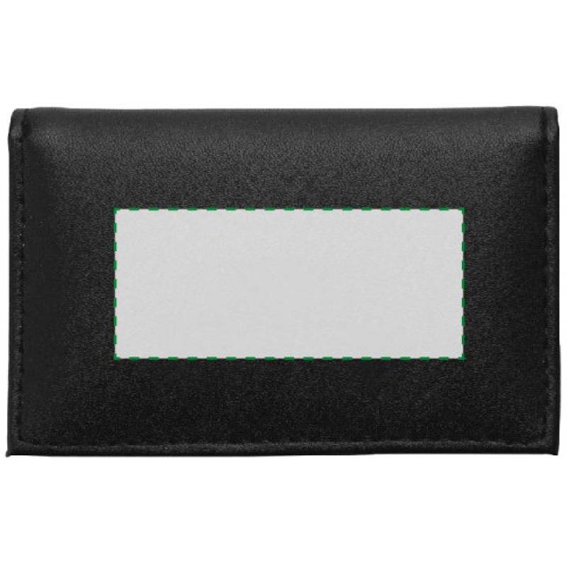 Vizitkář na 20 vizitek, kožená štípenka, černá Vizitkář na 20 vizitek, kožená štípenka, černá