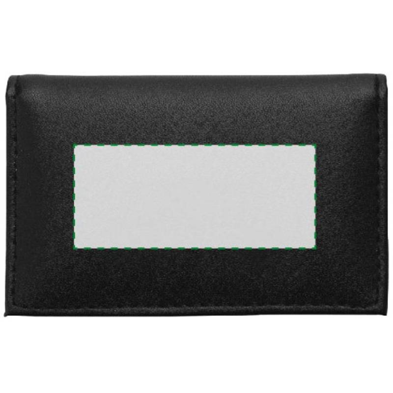 Vizitkář na 20 vizitek, kožená štípenka, černá Vizitkář na 20 vizitek, kožená štípenka, černá