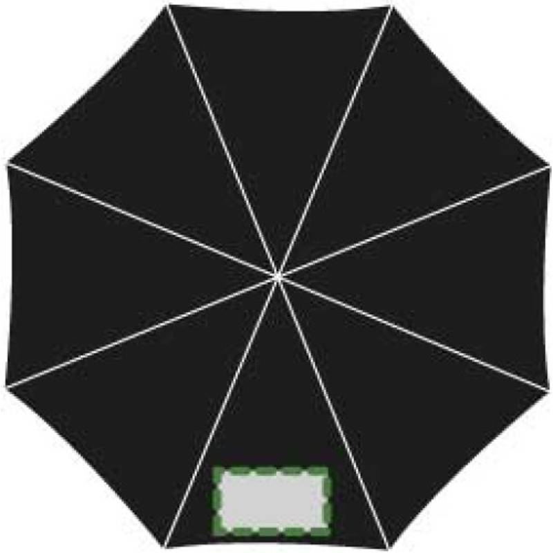 Skládací deštník, nylonový obal, černá Skládací deštník, nylonový obal, černá