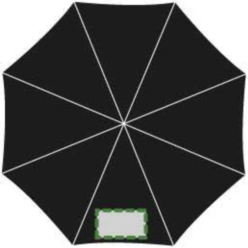 Skládací deštník, nylonový obal, černá Skládací deštník, nylonový obal, černá