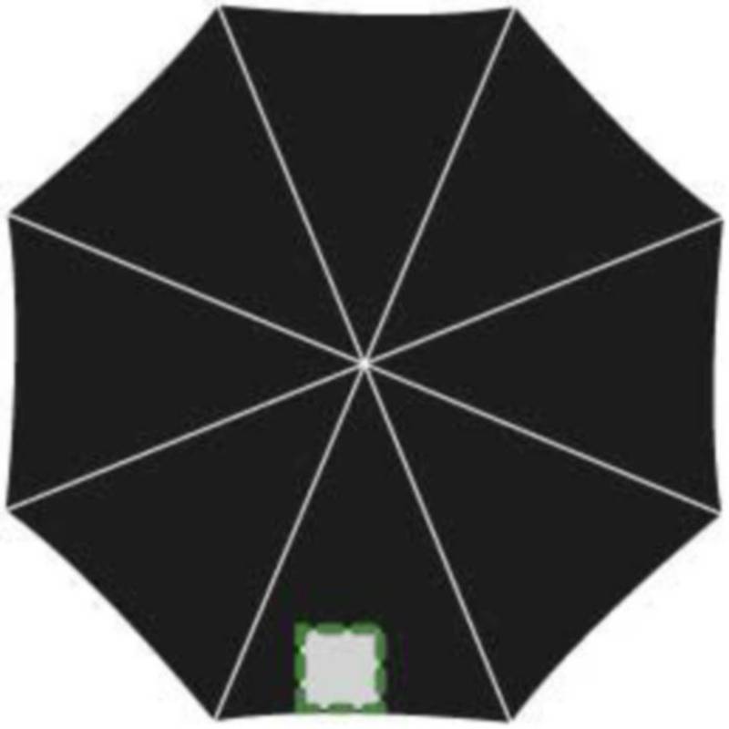 Skládací deštník, nylonový obal, černá Skládací deštník, nylonový obal, černá