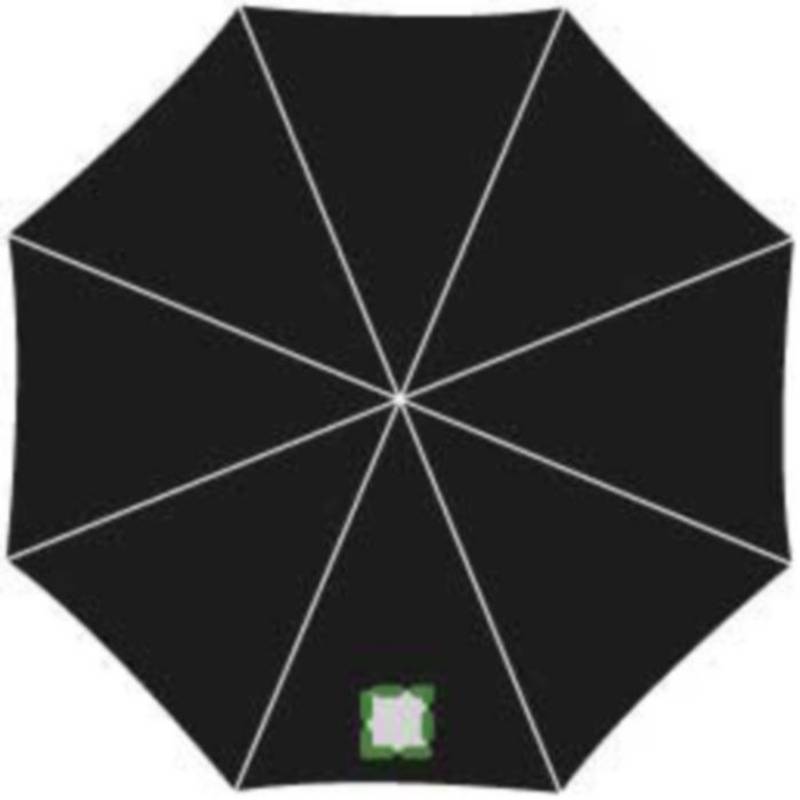 Skládací deštník, nylonový obal, černá Skládací deštník, nylonový obal, černá