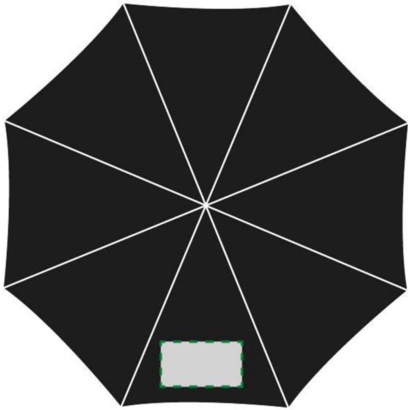 Skládací deštník, nylonový obal, černá Skládací deštník, nylonový obal, černá