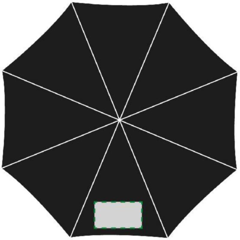 Skládací deštník, nylonový obal, černá Skládací deštník, nylonový obal, černá