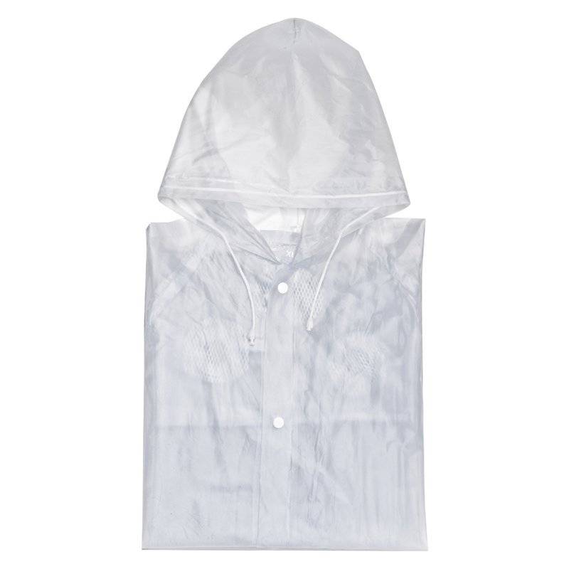 Pláštěnka s kapucí, XL, transparentní Pláštěnka s kapucí, XL, transparentní