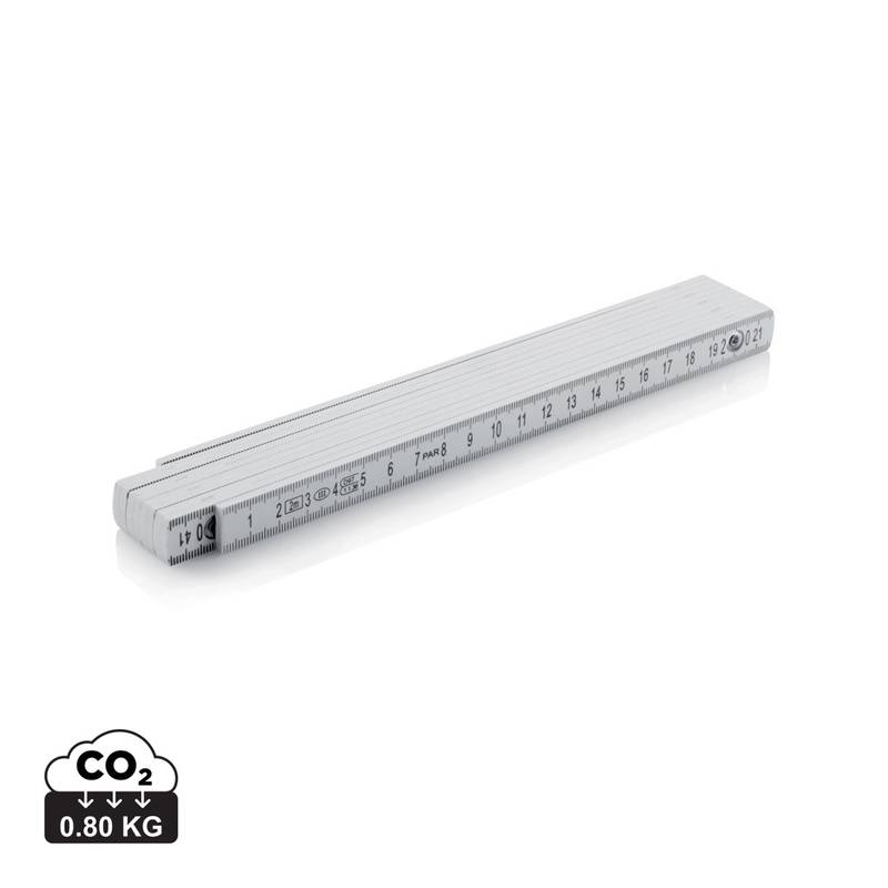 Skladací meter, 2m, biela Skladací meter, 2m, biela