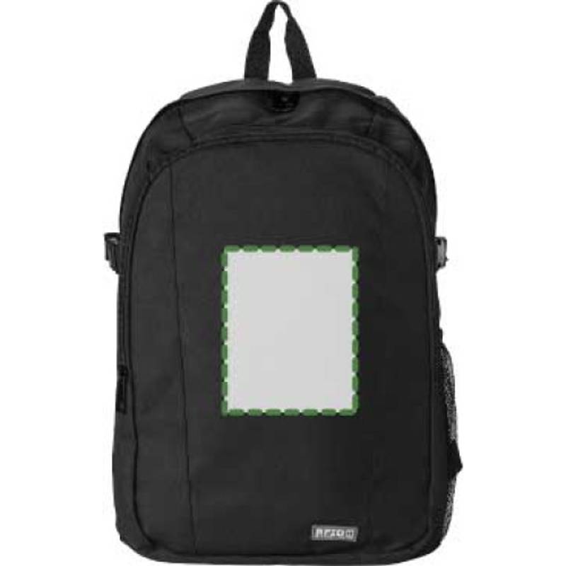 Polyesterový batoh s RFID ochrannou, černá