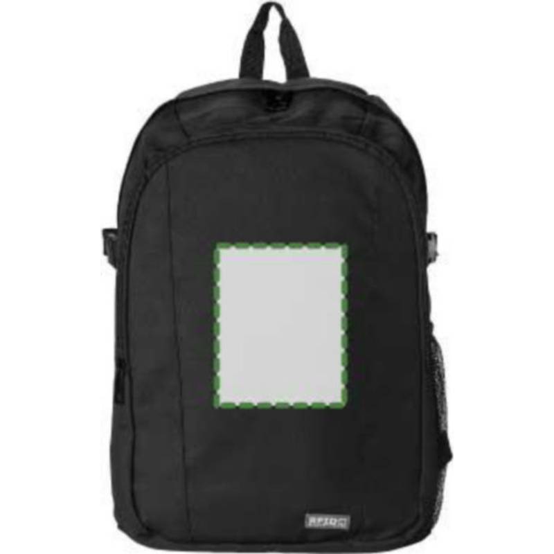 Polyesterový batoh s RFID ochrannou, čierna Polyesterový batoh s RFID ochrannou, čierna