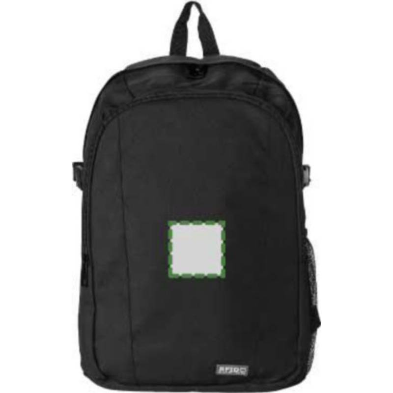 Polyesterový batoh s RFID ochrannou, čierna Polyesterový batoh s RFID ochrannou, čierna
