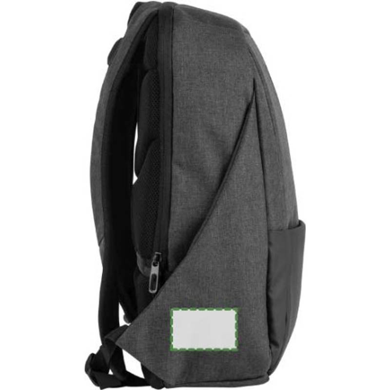 Polyesterový batoh na notebook, čierna Polyesterový batoh na notebook, čierna