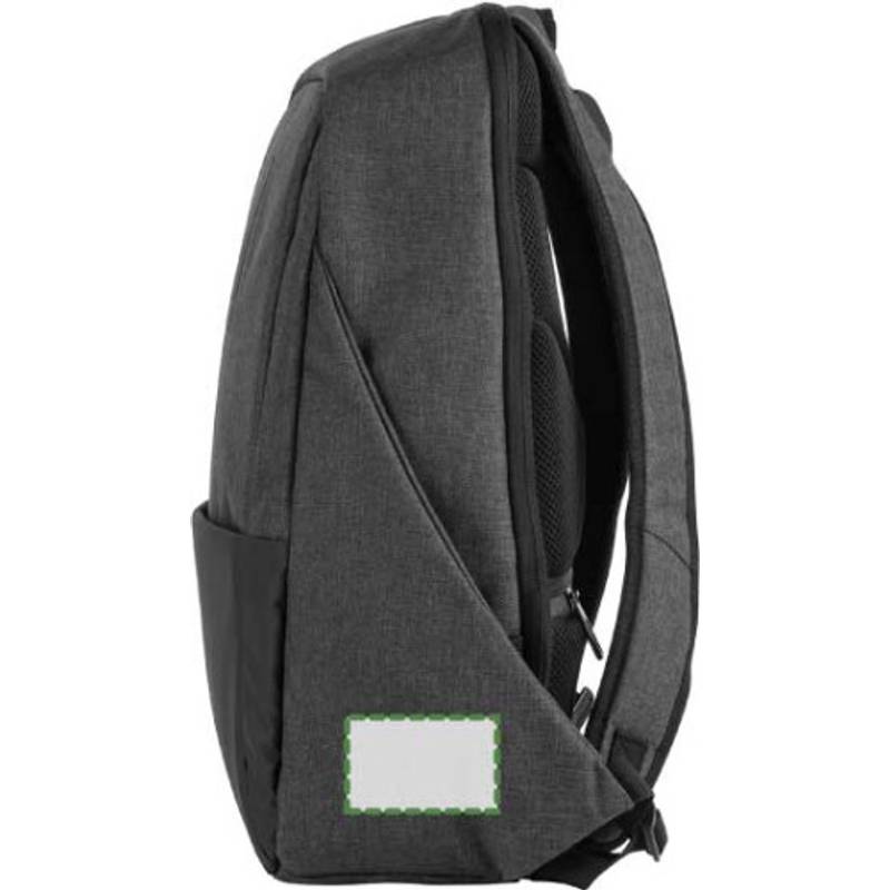 Polyesterový batoh na notebook, čierna Polyesterový batoh na notebook, čierna