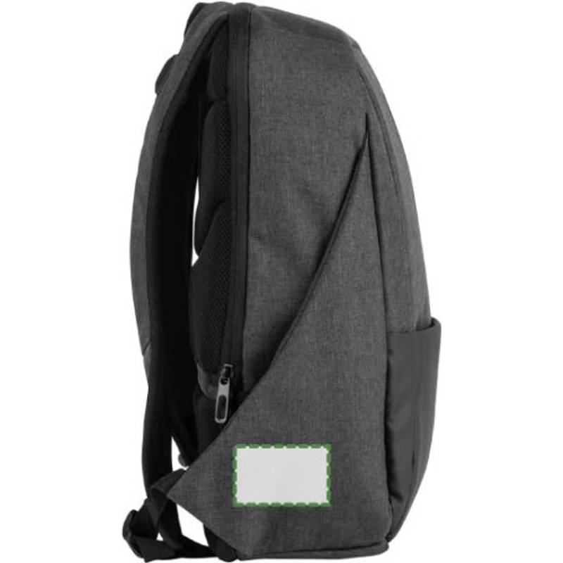 Polyesterový batoh na notebook, čierna Polyesterový batoh na notebook, čierna