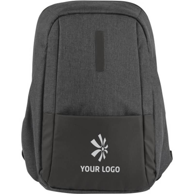 Polyesterový batoh na notebook, čierna Polyesterový batoh na notebook, čierna