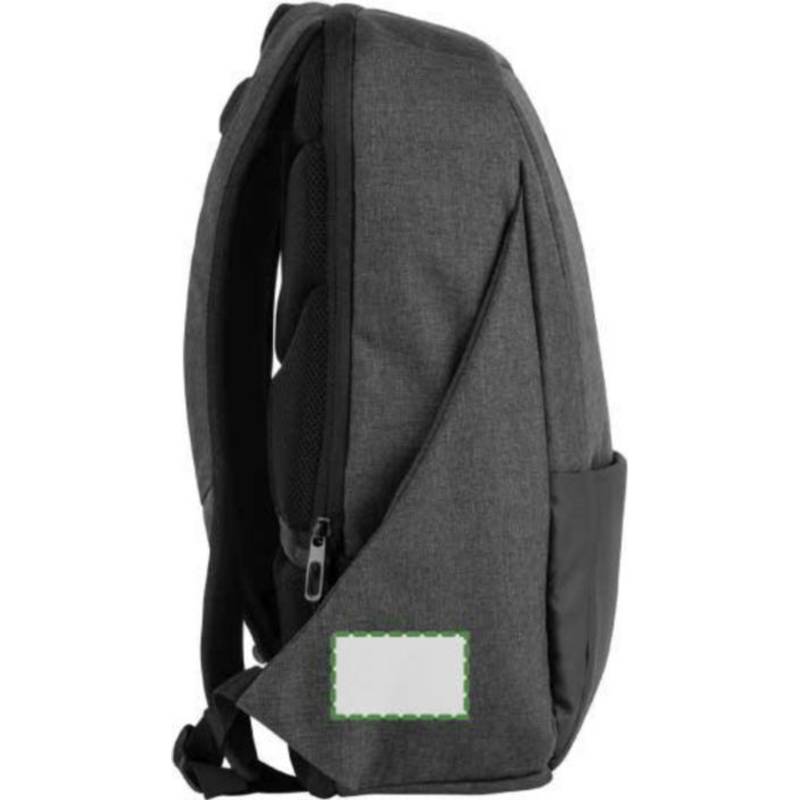 Polyesterový batoh na notebook, čierna Polyesterový batoh na notebook, čierna