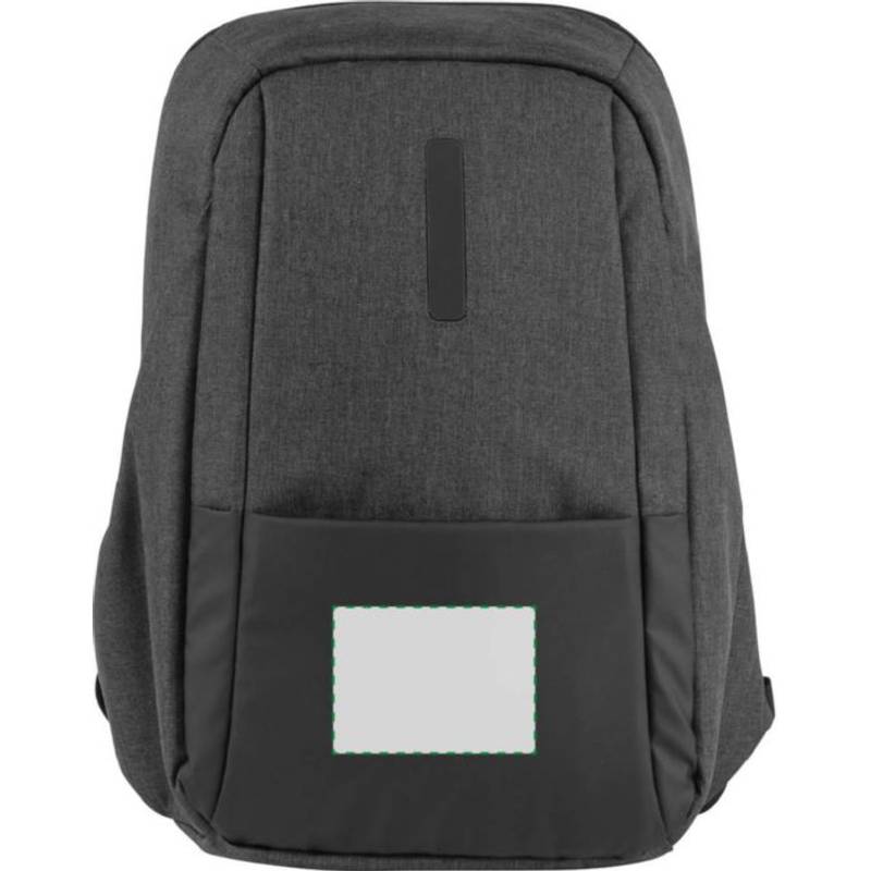 Polyesterový batoh na notebook, čierna Polyesterový batoh na notebook, čierna