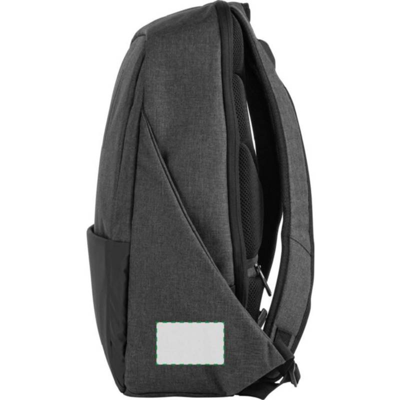 Polyesterový batoh na notebook, čierna Polyesterový batoh na notebook, čierna