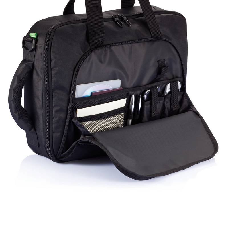Taška na notebook, možnost nosit jako batoh, černá